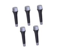 Homoyoyo Lot de 5 Faux Microphones en Plastique pour Garçon et Filles, Micro Simulé Léger Taille, Éducatif Karaoké pour Éveil Musical et Jeu de Rôle sur Scène