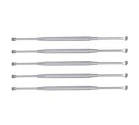 Homoyoyo Lot de 5 Outils D’extraction du Cérumen à Double Tête en Acier Inoxydable Spiralé, Nettoyant Auriculaire en Métal pour Massage et Nettoyage des Oreilles, Hygiène Familiale Sûre