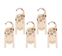 Homoyoyo Lot de 5 Panneaux «Ne Pas Déranger» en Plastique Solide pour Poignées de Porte D’Hôtel Accessoires Pratiques pour Chambres Bureaux et Lieux Publics Signalétique Claire et