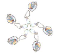 Homoyoyo Lot de 5 Pendentifs Cristaux pour Ongles Décoration d'Ongles DIY Breloques pour Nail Art Pierres Précieuses 3D Accessoires Manucure pour Femmes et Filles