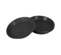 Homoyoyo Lot de 5 Plateaux d'Égouttage Ronds pour Pots de Fleurs 26 CM de Diamètre Intérieur en Plastique Polypropylène Résistant Récupérateurs d'eau pour Plantes d'Intérieur et