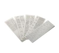 Homoyoyo Lot De 5 Pochoirs De Manucure Plaques Stamping Petit Format Animaux Et Monde Sous-marin Saison Chaude Modèles Pour Femmes Décorations D’ongles