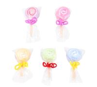 Homoyoyo Lot de 5 Serviettes de Sucette en Pur Coton Présent Invité Mariage Serviette Créative Absorbante pour Fête Salle de Bain Cuisine Couleurs Aléatoires Couleur