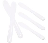 Homoyoyo Lot de 5 Spatules en Silicone pour Masques Cuillères à Crème Réutilisables Applicateurs de Soin Peau Outils de Beauté DIY pour Visage Compactes et Pratiques à Emporter