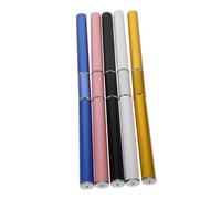 Homoyoyo Lot de 5 Stylos à Strass Double Embout Petit Format pour Manucure Professionnelle Outils à Points pour Ongles Multi Couleurs Blanc, Rose, Bleu, Noir, Or Utilisation Salon et Voyage