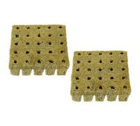 Homoyoyo Lot de 50 Blocs Nutritifs pour Culture Hors Sol 25X25X40 MM Cubes de Culture Hydroponique Biodégradables Substrat sans Terre pour Semis et Bouturage en Jardin et Terrasse
