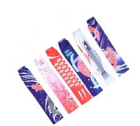 Homoyoyo Lot de 6 Bannières Décoratives Carpe Japonaise Koinobori Drapeaux Suspendus en Tissu Fin Motifs Fleur de Cerisier et Carpe Colorée Décoration Extérieure pour Jardin Restaurant