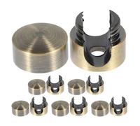 Homoyoyo Lot de 6 Crochets de Câble de Plafond en Aluminium Couleur Bronze Vert Antique, Supports Réglables pour Fixation de Cordons de Lampe Suspendue, Organiseurs Métalliques pour