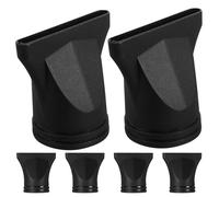 Homoyoyo Lot de 6 Embouts Concentrateurs en Plastique pour Sèche-Cheveux Diamètre 44-46 CM Accessoire Coiffure Précis pour Salon Embout Plat et Concentrateur Étroit Protection