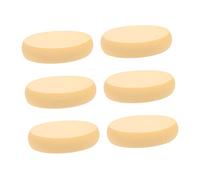 Homoyoyo Lot De 6 Éponges Maquillage Ovale 6 Cm Polyuréthane Hydrophile Double Usage Peau Visage Usage Sec Et Humide