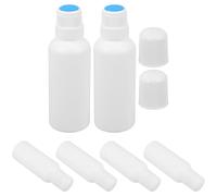 Homoyoyo Lot de 6 FلاCons Applicateurs à Tête Éponge 100 Ml FلاCons Souples Rechargeables en Plastique Bouchon Blanc Pratiques pour Huiles Essentielles et Voyage