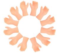 Homoyoyo Lot de 6 Paires de Mains en Plastique Réalistes à Articulations Réglables, Accessoires pour Kit de Fabrication de Marionnettes, Pièces de Rechange Flexibles pour Poupées