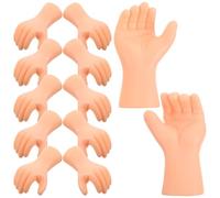 Homoyoyo Lot de 6 Paires de Mains en Plastique Réalistes Flexibles pour Poupées Accessoires de Réparation et Fabrication DIY Mini Mains Détaillées pour Marionnettes Créations Artisanales