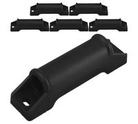 Homoyoyo Lot de 6 Patins Repose-Pieds Coulissants Remplaçables Noirs pour Chaise Gaming et Fauteuil Inclinable Accessoires Meubles Bureau Glissières Ergonomiques Antidérapantes