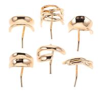 Homoyoyo Lot de 6 Pinces à Cheveux Vintage en Alliage Doré pour Queue de Cheval Fourchette à Cheveux Rétro et Pinces Plates Accessoires Coiffure Femmes Maintien Solide pour Usage