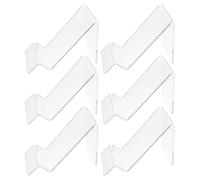 Homoyoyo Lot de 6 Supports de Téléphone en Acrylique Transparent Support de Bureau Compact et Polyvalent pour Téléphones Portables et Tablettes Maison Le Bureau et L’Affichage