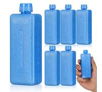 Homoyoyo Lot de 8 blocs de congélation pour sacs réfrigérants ou blocs de congélation pour sacs isothermes, conteneurs à glace pour congélateur - Bleu