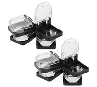 Homoyoyo Lot de 8 Caches-Boutons-Poussoirs 22 MM Noir Protection Plastique Transparente Antichoc Étanche Couvercle de Bouton Industriel pour Lave-Linge Lave-Vaisselle et Automobile