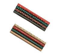 Homoyoyo Lot de 8 Feuilles de Papier d'Emballage Kraft Jaune Décor Noël Motifs Vintage Sapin Bonhomme de Neige Flocon pour Présents Boîte Emballage DIY Fêtes Saisonnières