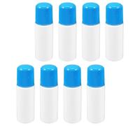 Homoyoyo Lot de 8 Flacons Applicateurs à Embout Éponge 30 Ml, Bouteilles en Plastique Transparentes Rechargeables, Flacons Applicateurs de Liquide Précis pour Soins Personnels, Peinture