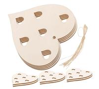 Homoyoyo Lot de Cœurs à Suspendre pour Bricolage Fête des Pères Décoration DIY Ornement Cœur Naturel Polyvalent