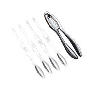 Homoyoyo Lot de Outils Fruits de Mer Acier Inoxydable Pince Crabe Robuste Ustensiles Crabe et Crevettes Set Pratique pour Déguster Homard et Crustacés