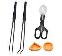Homoyoyo Lot de Pinces à Épiler Longues pour Reptiles Design Antidérapant en Céramique et Plastique, Mangeoire pour Lézards et Serpents, Set 1 Pièce pour Terrarium