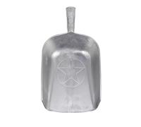 Homoyoyo Louche à Eau en Aluminium Épais Blanc Grosse Taille Manche Rond Pelle à Eau Robuste Cuisine et Usage Domestique Ustensile Cuisine Multifonction Presse à Balles