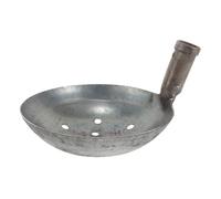 Homoyoyo Louche à en Métal Robuste Pelle à Tamiser Verticale Trous Grosse Capacité Anti-Fuite Outil Professionnel pour Nettoyage de Regards d'Égout et Débouchage de Canalisations