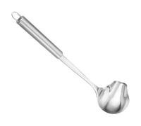 Homoyoyo Louche à Sauce en Acier Inoxydable avec Bec Verseur Petite Louche Multi-Usage Cuisine Cuillère à Soupe Compacte Ustensile pour Sauces et Vinaigrettes Usage Maison et