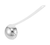 Homoyoyo Louche à Sauce en Acier Inoxydable Multifonction, Cuillère à Passoire Perforée pour Fondue Chinoise, Ustensile Cuisine Professionnel, 1 Pièce, pour Égoutter et Servir
