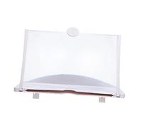 Homoyoyo Loupe D'écran Téléphone Portable Agrandisseur HD pour Films et Vidéos, Grand Écran 10 Pouces, Matériau Abs Blanc, Compatible Maison Camping Voyage, Accessoire Téléphone Polyvalent