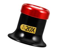 Homoyoyo Loupe Tête Légère Main Loupe pour Réparation Montres Et Bijoux Verre Et Sangle Acier Amovible Confortable