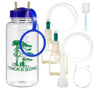 Homoyoyo Machine à Traire Manuelle pour Bovins et Ovins Plastique Solide Taille Standard Kit Complet Pompe Manuelle pour Ferme Laitière et Traite des Vaches et Brebis