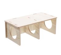 Homoyoyo Maison Bois pour Hamster Cachette Rongeur à Peindre Habitat Ludique pour Petits Animaux de Compagnie