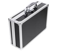 Homoyoyo Mallette Rigide en Aluminium Noire 23X16X7 CM Boîte à Outils Multifonction Compacte et Résistante Mallette Portable pour Rangement Sécurisé D’Instruments et Accessoires Usage