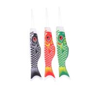 Homoyoyo Manches à Air Décoratives De Poisson Koinobori pour Jardin Extérieur, Lot De 3, 55 Cm, Résistant Aux Intempéries Et Couleurs Éclatantes, Décor Suspendu pour Fête en Plein Air