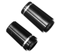 Homoyoyo Manchons Antidérapants pour Manches de Golf 2 Pièces avec Anneaux Argentés 0,355 Pouce, Viroles de Club en Plastique pour Pointe des Fers, Rallonge Manche Golf, Accessoires