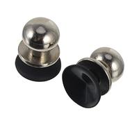Homoyoyo Manette De Jeu Pour Téléphone Et Tablette 2pcs Contrôleur En Métal Bouton D'assistant De Jeu Compatible Jeux De Couleur Argentée Grand Modèle
