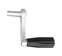 Homoyoyo Manivelle de Levage Métallique Argentée Courte pour Étendoir à Linge, Poignée à Six Dents Stable, Accessoire pour Portant Vêtements Balcon et Rangement, Manivelle à Linge