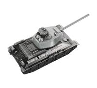 Homoyoyo Maquette de Char à L'Échelle en Métal Argenté Modèle Réduit de Char Panzer Détaillé Décoration de Bureau Compacte pour Collectionneurs et Amateurs de Véhicules Militaires