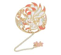 Homoyoyo Marque-page En Laiton Avec Pendentif, Signet Plat Artistique Taille Standard, Accessoire Décoratif Pour Lecture Bureau Et Étudiants