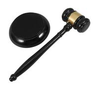 Homoyoyo Marteau De Juge en Bois Et Bloc Sonore pour Avocats Et Commissaires-priseurs Marteau Réutilisable pour Usage Et Jeu Drôle