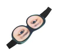 Homoyoyo Masque de Sommeil avec Lunettes Confortable et Ajustable pour Usage Quotidien et Voyages Design Original Imitant un Homme