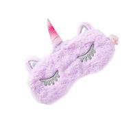 Homoyoyo Masque de Sommeil Licorne Peluche Cache-œil Occultant pour Dormir Sieste ou Voyager Conçu Forme de Licorne