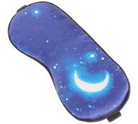 Homoyoyo Masque Yeux en Soie Bleue Légère Compression et Thérapie Froide, Confortable et Ajustable Sommeil en Voyage L'hôtel