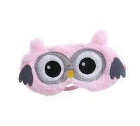 Homoyoyo Masque Yeux Hibou Adorable Réglable Bandeau Confortable en Satin pour Garçon et Filles pour Voyager et Dormir Écran de Lumière Doux Accessoire Mignon pour Filles