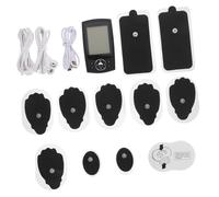 Homoyoyo Massager Électrique Cervical et Lombaire USB Rechargeable Modes Pulsés Double Canal pour Dos Épaules et Cou Appareil de Massage Corporel Multifonction avec Électrodes Soulagement