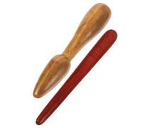 Homoyoyo Masseur De Corps En Bois 2 Pièces - Outil De Massage à Rouleaux Pour Ventre Et Pieds - Stimule Les Points D'Acupuncture Idéal Pour Détente Et Bien Être