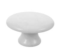 Homoyoyo Masseur en Jade Blanc Forme Champignon, Outil de Massage du Ventre et Facial, Pierre de Massage Gua Sha Naturelle, Spa Chaud et Froid, Accessoire Beauté pour Soin Peau